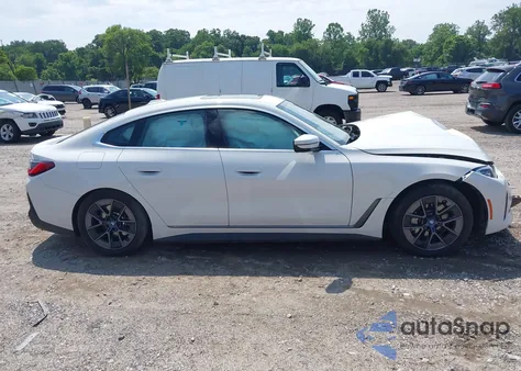 2024 BMW I4 xDrive40 from USA, damaged, VIN WBY83FB06RFT01245